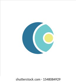Logo templates set. Abstract circle creative signs and symbols.