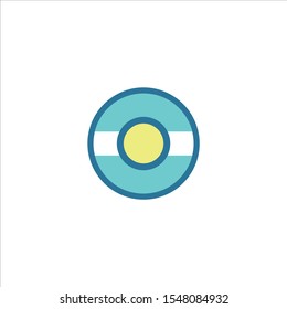 Logo templates set. Abstract circle creative signs and symbols.