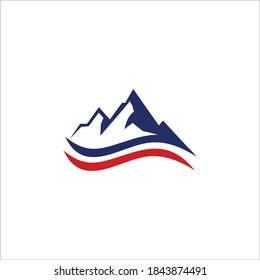 logo templet icon vector mountain