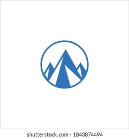 logo templet icon vector mountain