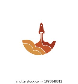 logo templet vector roket icon