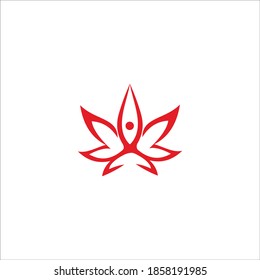 logo templet vector yoga icon