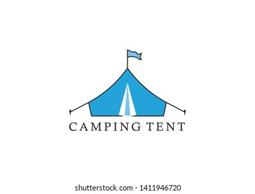 Logo of tent vector for camping