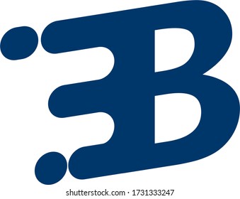 logo text with character moving forward