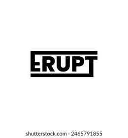 Logo text typography unique with blank background