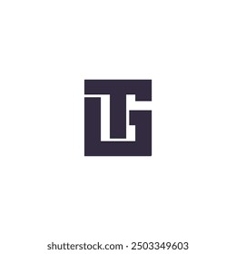 Logotipo TG Letra Simple Bold