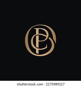 a logo that combines the letters O C and the letter P that has an elegant feel