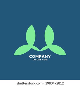 ein Logo, das Natur und Technologie verbindet, die für Unternehmen oder Unternehmen im Bereich Technologie und umweltfreundliche Materialien geeignet sind