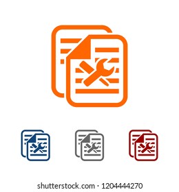 logo that describes the repair of documents, suitable for data collection companies