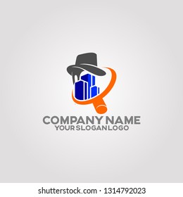 a logo that describes services that provide home inspection before property purchases  . The target audience is home buyers and real estate agents.