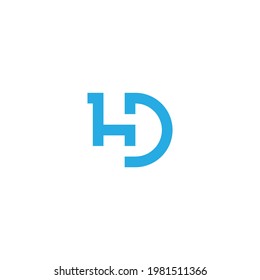 A logo that is formed from a combination of the letters H and D