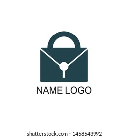 A logo that implies the protection of important and confidential messages and can also be a symbol for storing messages to be safe