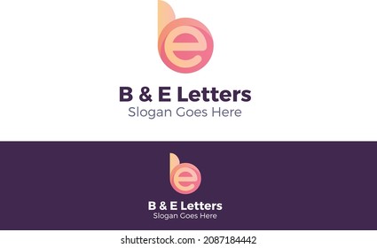 Un logotipo que simboliza una combinación entre la letra B y la letra E.