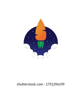 a logo that symbolizes the hope that the product can become famous as quickly as a rocket