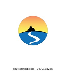 un logotipo que se puede utilizar en marcas de escalada al aire libre y similares