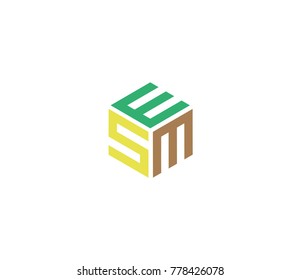 Logo with three letters ESM