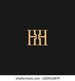Logo three letters H. HHH Initials, icon design template. Stylish vector emblem for your design.