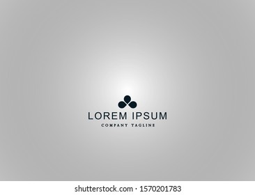 
a logo with three simple and modern leaves