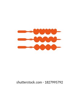 logo of three skewers with grilled meat