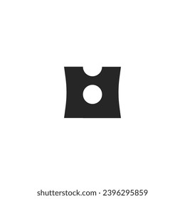 Logo ticket with blank background
