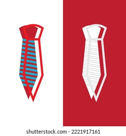 logo tie symbol icon vector design illustration template