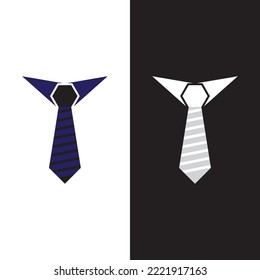 logo tie symbol icon vector design illustration template