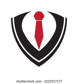 logo tie symbol icon vector design illustration template