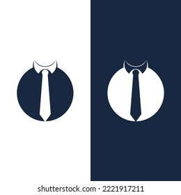 logo tie symbol icon vector design illustration template