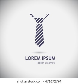 logo tie. Vector
