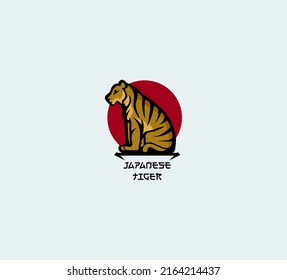 logo with a tiger. beautiful style