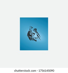 icono de la plantilla vectorial del día del tigre del logotipo.
