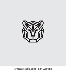 Logo del tigre. Bozal de un tigre