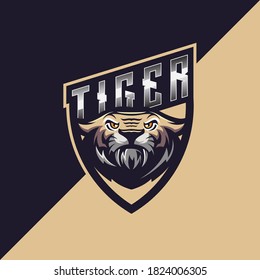 Logo Tiger For Premium Vektor
