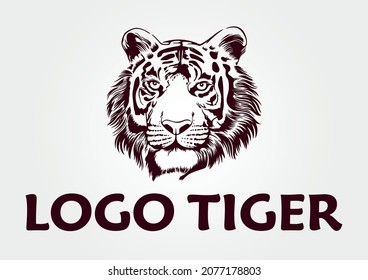 LOGO TIGER VREY HARD ICON VECTOR