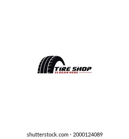 logo for tire shop or tire production