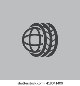 Logo tires icon