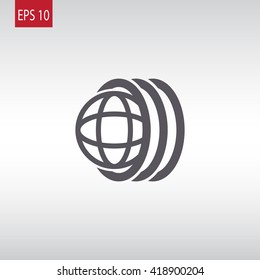 Logo tires icon
