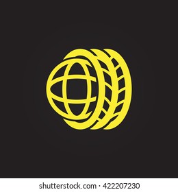 Logo tires icon