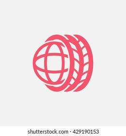 Logo tires icon
