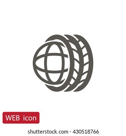 Logo tires icon