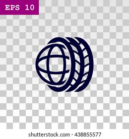 Logo tires icon