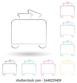 logo toaster multi color style icon. Simple glyph, flat vector of electro icons for ui and ux, website or mobile application
