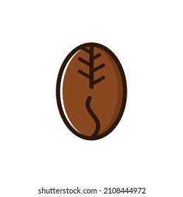 Logo Tobacco leaf and coffee bean with retro style for your company logo