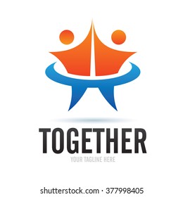 Logo Together Icon Element Template Design Logos
