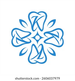 The logo of a tooth with the letter K in it.