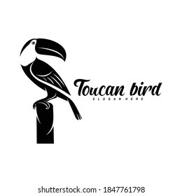 Diseño de ilustración de vector de aves con logotipo, diseño creativo