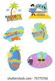logo. tourism vector