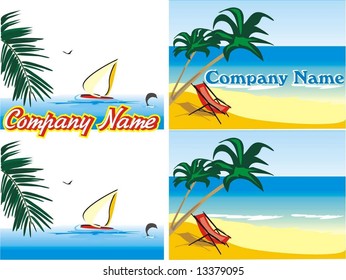 Logo. Tourist firm. Vector