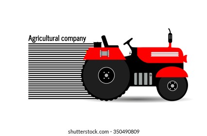 logo tractor,agricultural company harvest landscape