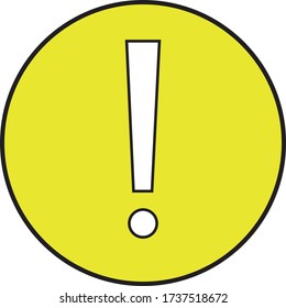 logo of a traffic sign with an exclamation mark